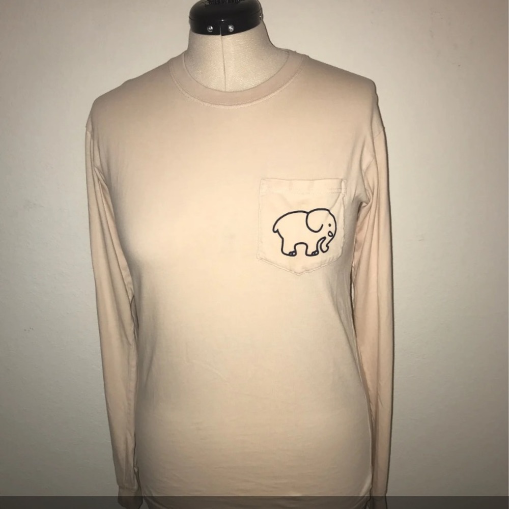 Ivory Ella Elephant Long Sleeve Tee